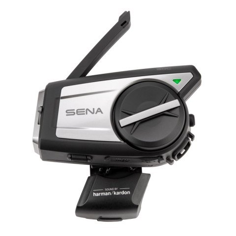 SENA INTERKOM MOTOCYKLOWY 50C-01 QUANTUM MESH 2.0 BLUETOOTH 5.0 DO 1600M Z KAMERĄ ULTRA HD 4K, RADIEM FM ORAZ SYSTEMEM AUDIO HAR