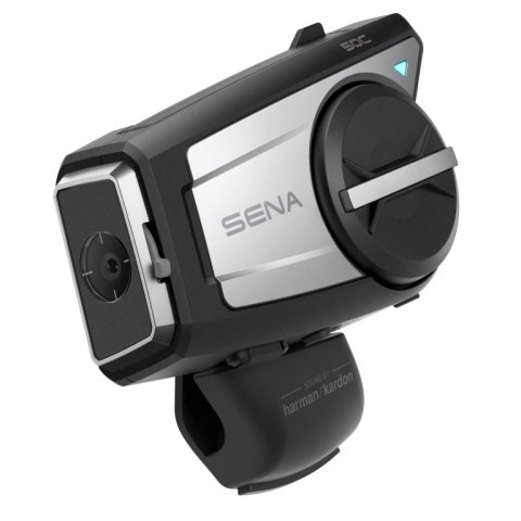 SENA INTERKOM MOTOCYKLOWY 50C-01 QUANTUM MESH 2.0 BLUETOOTH 5.0 DO 1600M Z KAMERĄ ULTRA HD 4K, RADIEM FM ORAZ SYSTEMEM AUDIO HAR