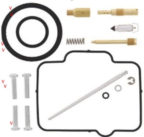 BEARING WORX ZESTAW NAPRAWCZY GAŹNIKA HONDA CR 125R '99, (26-1186)