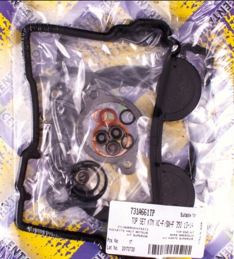 CENTAURO USZCZELKI TOP-END KTM SXF SX-F 350 '13-'15 , EXCF EXC-F 350 '14-'16 , HUSQVARNA FC 350 '14-'15 ( Z USZCZELKĄ POKRYWY ZA