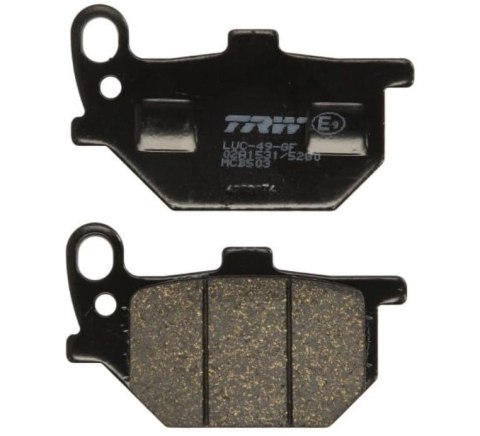 TRW LUCAS ZF KLOCKI HAMULCOWE KH041 ORGANIC YAMAHA RD 250/RD 400S '78-'79 (PRZÓD/TYŁ) XS 400/750 '80-'83, XS 850 '82 PRZÓD