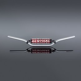 RENTHAL KIEROWNICA 7/8 CALA (22MM) MX HANDLEBAR SILVER SUZUKI RM/RMZ 125/250 `96-01 PADDED KOLOR SREBRNY Z GĄBKĄ