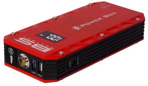 BS URZĄDENIE ROZRUCHOWE PB-02 (JUMP STARTER, POWER BANK, BOOSTER) 12000mAh (44.4Wh) (EL)
