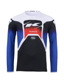 KENNY RACING KOSZULKA CROSS/ENDURO MODEL FORCE SPRING SUMMER BLACK/NAVY/RED KOLOR BIAŁY/CZARNY/NIEBIESKI ROZMIAR XXL