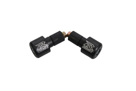 KOŃCÓWKI KIEROWNICY Z LOGO SUZUKI GSXR (GSXR 600 / 750 / 1000 / 1300) KOLOR CZARNY