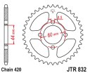 JT ZĘBATKA TYLNA 832 42 YAMAHA DT 50M '78-82, DT 50MX '-86, RD 50MX (83242JT) (ŁAŃC. 420)