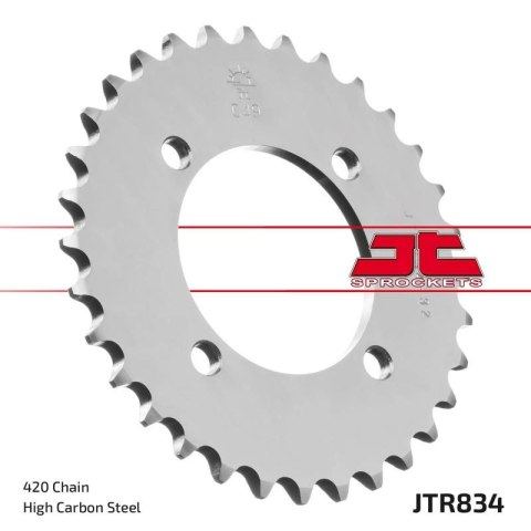 JT ZĘBATKA TYLNA 834 32 YAMAHA BW 80 '86-90, PW 80 '83-06, LB 50 '86-94 (83432JT) (ŁAŃC. 420)