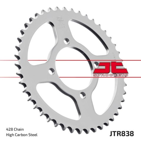 JT ZĘBATKA TYLNA 838 37 YAMAHA RS 100 '76-80, RSX/RX 100 '83-94, CRYPTON 105R '97-00 (83837JT) (ŁAŃC. 428)