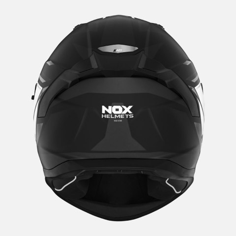 NOX KASK INTEGRALNY (FULL FACE) Z BLENDĄ N401 XENO KOLOR CZARNY/BIAŁY MAT ROZMIAR XL