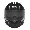 NOX KASK INTEGRALNY (FULL FACE) Z BLENDĄ N401 XENO KOLOR CZARNY/BIAŁY MAT ROZMIAR XL