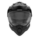 NOX KASK OFFROAD / TRAIL DUOSPORT (DUAL) N312 SOLID Z SZYBKĄ I BLENDĄ KOLOR CZARNY MAT ROZMIAR M