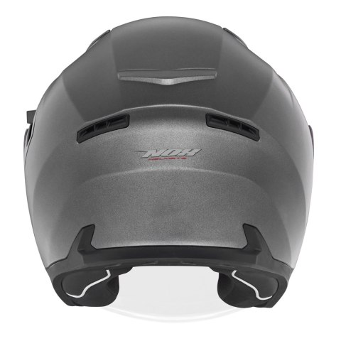 NOX KASK OTWARTY JET Z BLENDĄ N130 SOLID KOLOR TYTANOWY MAT ROZMIAR S