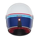 NOX PREMIUM KASK INTEGRALNY (FULL FACE) REVENGE STROBE KOLOR BIAŁY/NIEBIESKI/CZERWONY POŁYSK ROZMIAR L