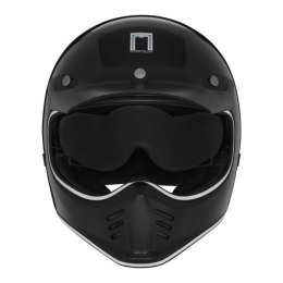NOX PREMIUM KASK INTEGRALNY (FULL FACE) SEVENTY II SOLID KOLOR CZARNY POŁYSK ROZMIAR XL