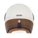 NOX PREMIUM KASK OTWARTY JET HERITAGE LEATHER KOLOR KREMOWY/BRĄZOWY ROZMIAR L