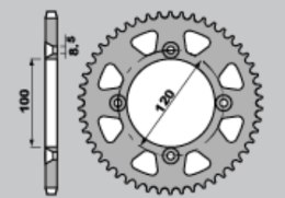 JT ZĘBATKA TYLNA 4738 47 YAMAHA YZ '18-21' (473847JT) (ŁAŃC.420)