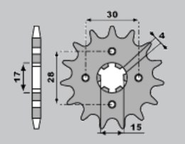 PBR ZĘBATKA PRZEDNIA 255 14 18NC NSR 50 + 1 (ŁAŃC. 420)
