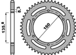 PBR ZĘBATKA TYLNA 3552 40 C45 BMW G310 R '16-'19 (JTR5.40) (ŁAŃC. 520) (STD.)
