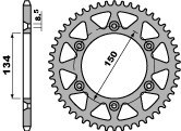 PBR ZĘBATKA TYLNA 489 45 C45 KAWASAKI KX/KXF (ŁAŃC. 520)