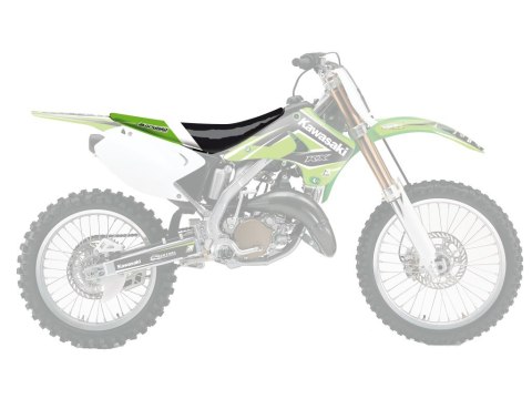BLACKBIRD POKROWIEC / POSZYCIE NA SIEDZENIE KAWASAKI KX 125/250 '03-'08 DREAM 4 KOLOR CZARNY ZIELONY BIAŁY (ZASTĘPUJE E1409E)