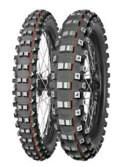 MITAS OPONA 90/100-14 TERRA FORCE-MX MH 49M (CZERWONO-ZIELONY PASEK) TT TYŁ DOT 2024 (DOT:XJDC/XVDC) (460051) (zamiennik:7000012
