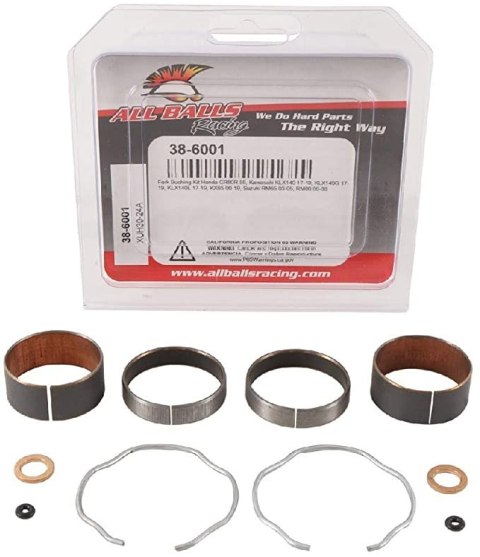 ALL BALLS ZESTAW TULEJEK (PANEWEK) ZAWIESZENIA PRZEDNIEGO HONDA CR80R 85, KAWASAKI KLX140 17-18, KX65 00-18, SUZUKI RM65 03-05