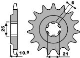 PBR ZĘBATKA PRZEDNIA 331 15 18NC HONDA CB 750K 78 (ŁAŃC. 630)
