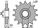 PBR ZĘBATKA PRZEDNIA 3800 16 18NC APRILIA PEGASO 650 (98-00) (ŁAŃC. 520)