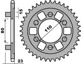 PBR ZĘBATKA TYLNA 3553 37 C45 APRILIA AF1 125 SPORT 88-93 (ŁAŃC. 520) (JTR19.37)