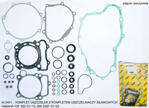 PROX KOMPLET USZCZELEK Z KOMPLETEM USZCZELNIACZY SILNIKOWYCH YAMAHA YZF 250 '01-'13, WRF 250 '01-'02