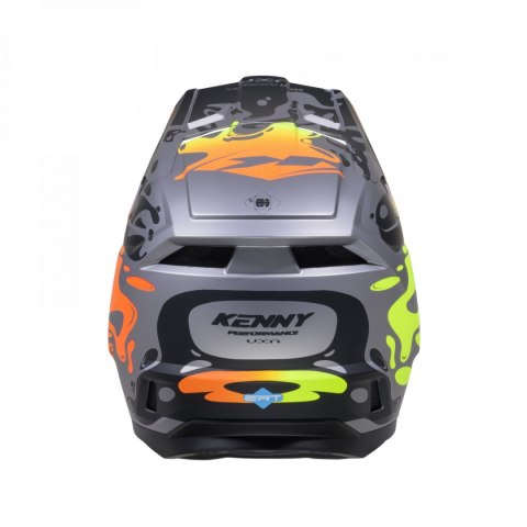 KENNY RACING 2025 KASK CROSS/ENDURO MODEL PERFORMANCE ERT STEEL MATT KOLOR SZARY/ZIELONY/POMARAŃCZOWY/CZARNY ROZMIAR XL ( 61 - 6