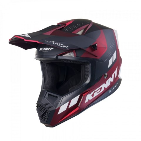 KENNY RACING 2025 KASK CROSS/ENDURO MODEL TRACK GRAPHIC CANDY RED MATT KOLOR CZARNY/CZERWONY/BIAŁY ROZMIAR S ( 55 - 56 CM )