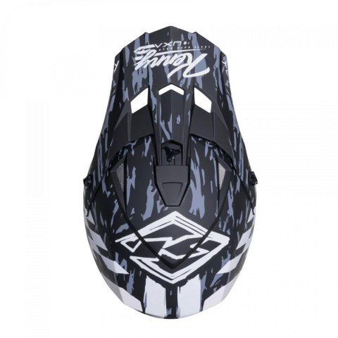 KENNY RACING 2025 KASK CROSS/ENDURO MODEL TRACK GRAPHIC DIRT MATT KOLOR CZARNY/SZARY ROZMIAR M ( 57 - 58 CM )