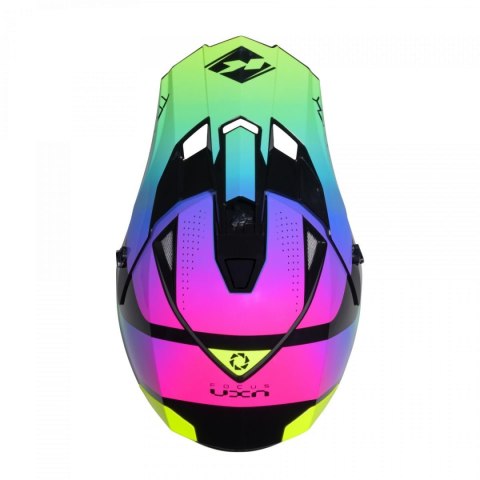 KENNY RACING 2025 KASK CROSS/ENDURO MODEL TRACK GRAPHIC NEON KOLOR CZARNY/ZIELONY/RÓŻOWY ROZMIAR XL ( 61 - 62 CM )