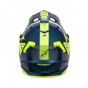 KENNY RACING 2025 KASK CROSS/ENDURO MODEL TRACK GRAPHIC ZOOM PETROL KOLOR NIEBIESKI/ŻÓŁTY ROZMIAR L ( 59 - 60 CM )