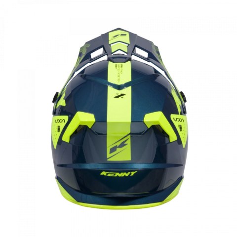 KENNY RACING 2025 KASK CROSS/ENDURO MODEL TRACK GRAPHIC ZOOM PETROL KOLOR NIEBIESKI/ŻÓŁTY ROZMIAR XXL ( 63 - 64 CM )