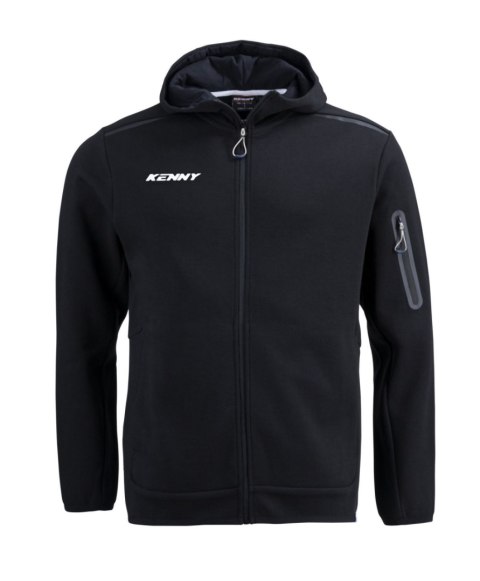 KENNY RACING 2025 BLUZA Z KAPTUREM MODEL CORE BLACK KOLOR CZARNY ROZMIAR S