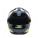 KENNY RACING 2025 KASK DUAL ADVENTURE MODEL EXTREME GRAPHIC NEON YELLOW KOLOR CZARNY/SZARY/ŻÓŁTY ROZMIAR L (59 - 60 CM)