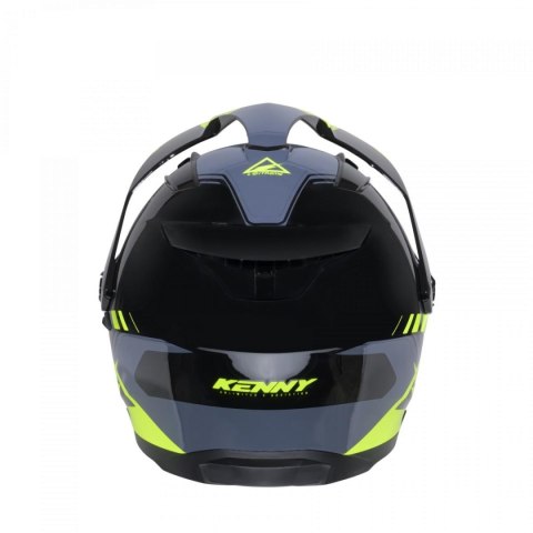 KENNY RACING 2025 KASK DUAL ADVENTURE MODEL EXTREME GRAPHIC NEON YELLOW KOLOR CZARNY/SZARY/ŻÓŁTY ROZMIAR L (59 - 60 CM)