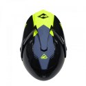KENNY RACING 2025 KASK DUAL ADVENTURE MODEL EXTREME GRAPHIC NEON YELLOW KOLOR CZARNY/SZARY/ŻÓŁTY ROZMIAR L (59 - 60 CM)