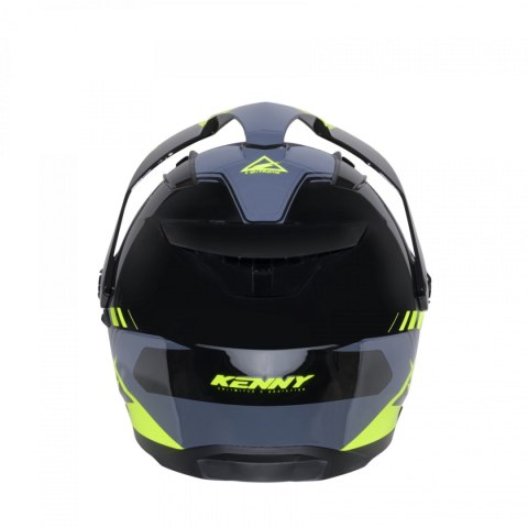 KENNY RACING 2025 KASK DUAL ADVENTURE MODEL EXTREME GRAPHIC NEON YELLOW KOLOR CZARNY/SZARY/ŻÓŁTY ROZMIAR XL (61 - 62 CM)
