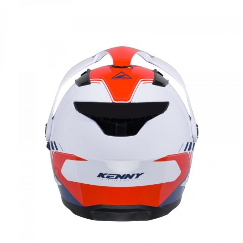 KENNY RACING 2025 KASK DUAL ADVENTURE MODEL EXTREME GRAPHIC PATRIOT KOLOR BIAŁY/NIEBIESKI/CZERWONY ROZMIAR M ( 57 - 58 CM )