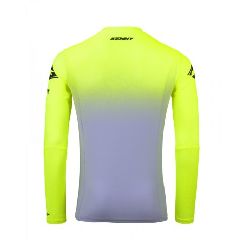 KENNY RACING 2025 KOSZULKA CROSS/ENDURO MODEL PERFORMANCE GRADIENT GREY/NEON YELLOW KOLOR SZARY/ŻÓŁTY FLUO/CZARNY ROZMIAR S