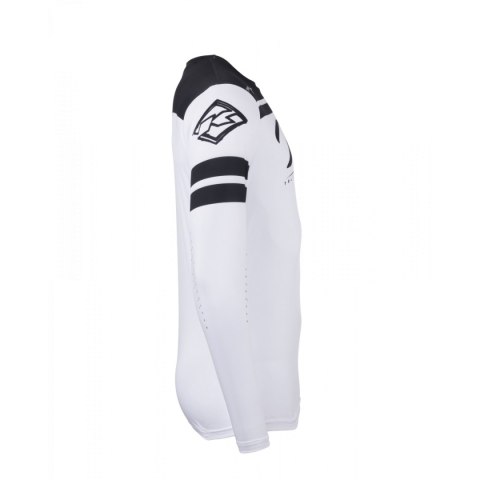 KENNY RACING 2025 KOSZULKA CROSS/ENDURO MODEL TRACK DIRT WHITE KOLOR BIAŁY/CZARNY ROZMIAR M