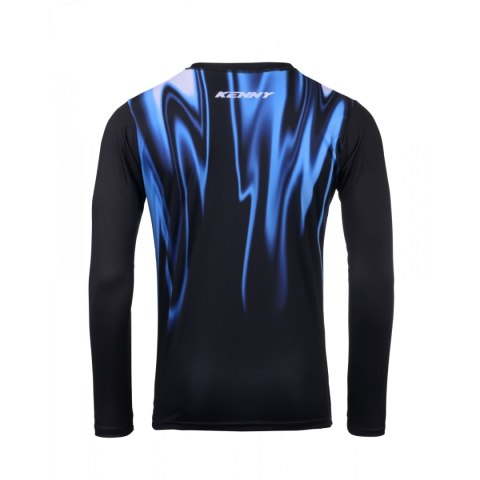 KENNY RACING 2025 KOSZULKA CROSS/ENDURO MODEL TRACK RAW SMOKE KOLOR CZARNY/NIEBIESKI/BIAŁY ROZMIAR XXL