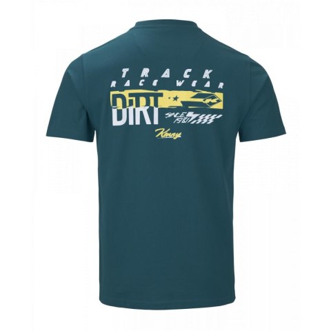 KENNY RACING 2025 KOSZULKA T-SHIRT MODEL DIRT PETROL KOLOR NIEBIESKI/ŻÓŁTY ROZMIAR XL