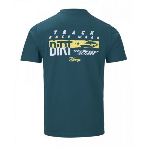 KENNY RACING 2025 KOSZULKA T-SHIRT MODEL DIRT PETROL KOLOR NIEBIESKI/ŻÓŁTY ROZMIAR XXXL