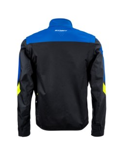 KENNY RACING 2025 KURTKA ADVENTURE/ENDURO MODEL SOFTSHELL BLUE KOLOR CZARNY/NIEBIESKI/ŻÓŁTY ROZMIAR XXXL