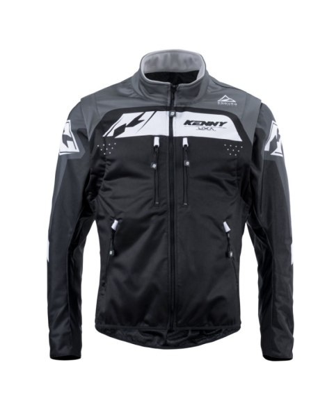 KENNY RACING 2025 KURTKA ADVENTURE/ENDURO MODEL SOFTSHELL GREY KOLOR CZARNY/SZARY/BIAŁY ROZMIAR XXXL
