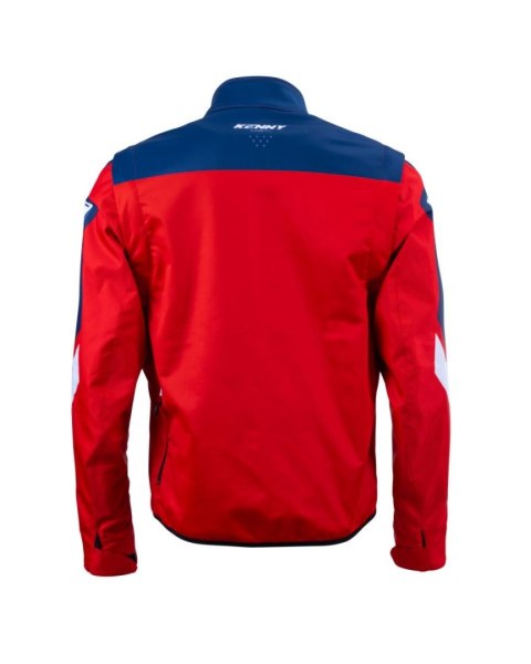 KENNY RACING 2025 KURTKA ADVENTURE/ENDURO MODEL SOFTSHELL RED KOLOR CZERWONY/NIEBIESKI/BIAŁY ROZMIAR XXXL